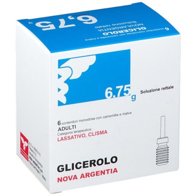 Glicerolo 6,75 Nova Argentia Soluzione Rettale Adulti 6 Contenitori