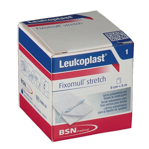 Fixomull Stretch Garza Autoadesiva TNT 5m x 5cm