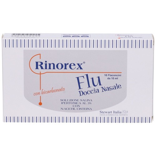 Rinorex Flu Doccia Nasale 10 Flaconcini da 10ml