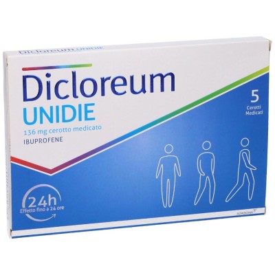 Dicloreum UNIDIE 136mg 5 Cerotti Medicati