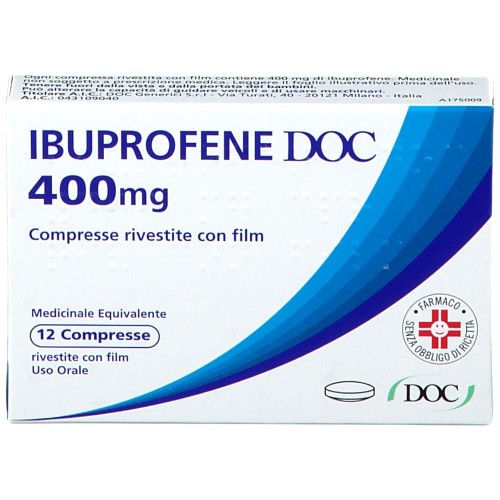 Ibuprofene DOC 400 mg 12 Compresse