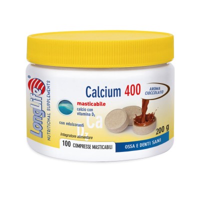 LongLife Calcium 400 cioccolato 100 COMPRESSE
