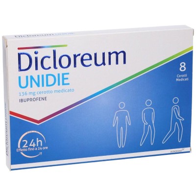 Dicloreum UNIDIE 136mg 8 Cerotti Medicati