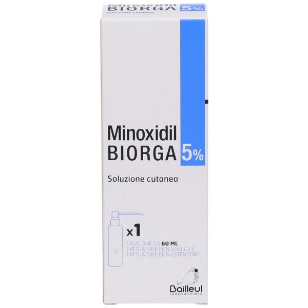 Minoxidil Biorga 5% Soluzione Cutanea 60 ml