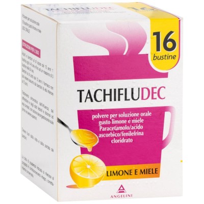 Tachifludec 16 Bustine Gusto Limone Miele
