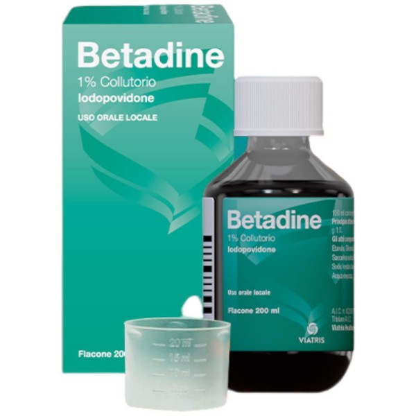 Betadine 1% Collutorio Iodopovidone 200ml
