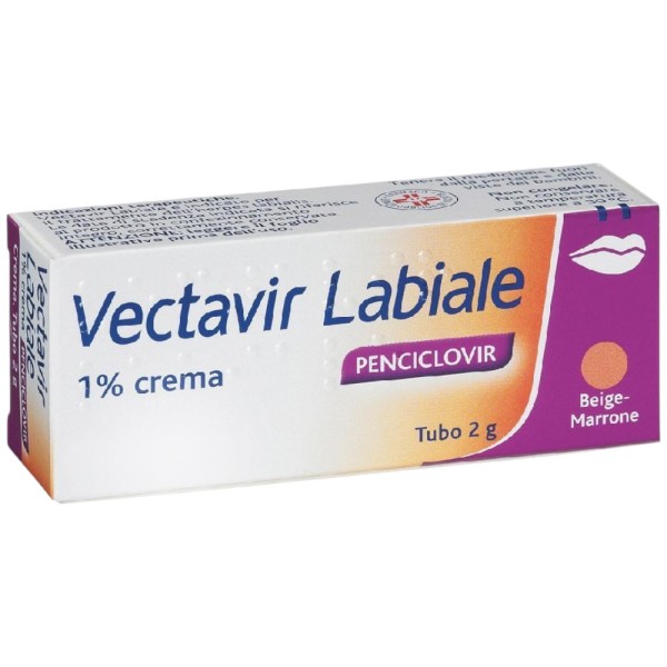 Vectavir 1% Penciclovir Crema Labiale 2g