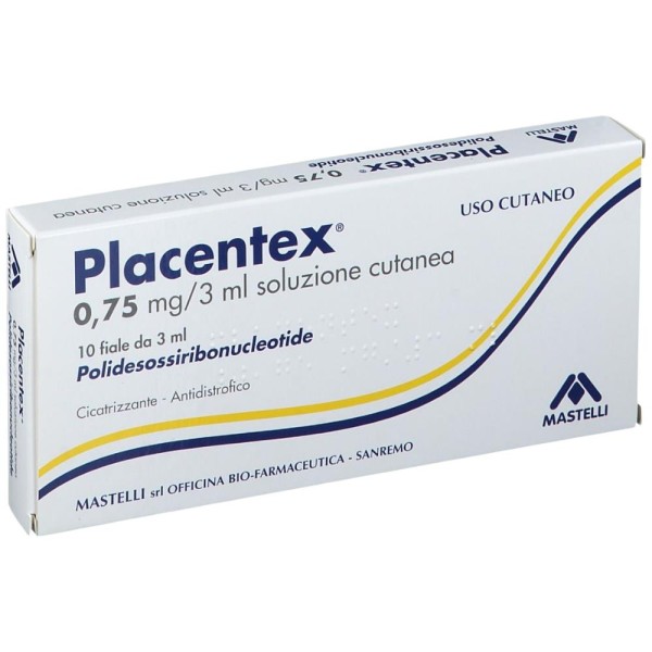 Placentex 0,75 mg/3 ml Soluzione Cutanea 10 Fiale da 3ml