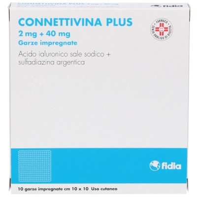 Connettivina Plus  2 mg + 40 mg 10 Garze Impregnate
