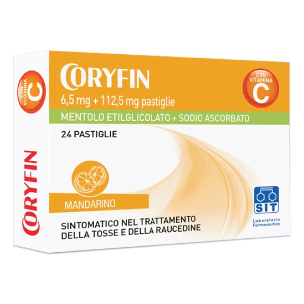 Coryfin C 6,5 mg + 112,5 mg 24 Caramelle Mandarino
