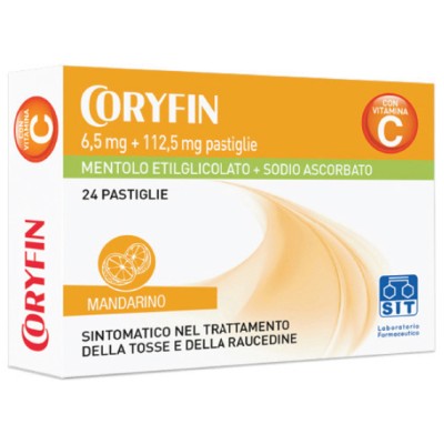Coryfin C 6,5 mg + 112,5 mg 24 Caramelle Mandarino