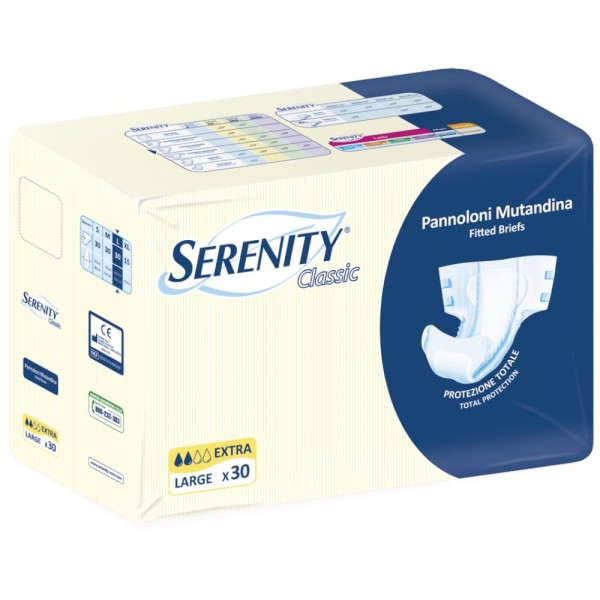 Serenity Classic Pannolone Mutandina L Extra 30 Pezzi