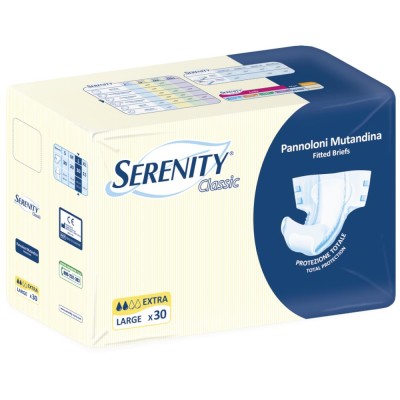 Serenity Classic Pannolone Mutandina L Extra 30 Pezzi