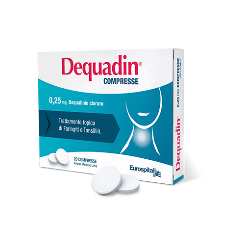 Dequadin 20 COMPRESSE 0,25mg