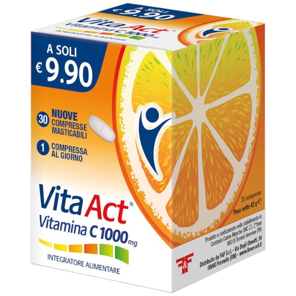 Vita Act Vitamina C 1000 mg 30 Compresse Masticabili