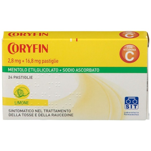 Coryfin C 2,8 mg + 16,8 mg 24 Caramelle Limone