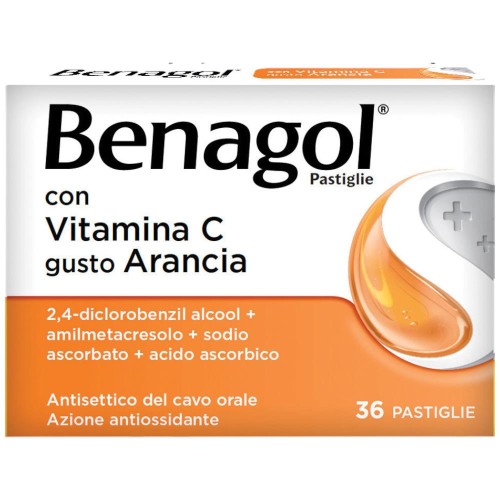 Benagol Vitamina C gusto Arancia - 36 Pastiglie
