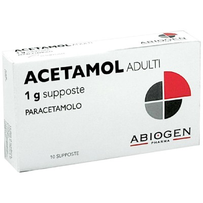 Acetamol Adulti 1 g 10 Supposte