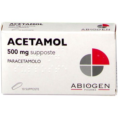 Acetamol 500 mg 10 Supposte