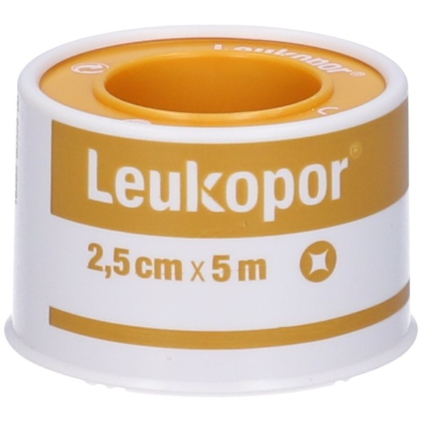 Leukopor Cerotto in Rocchetto 2,5 cm x 5 m MUTUA