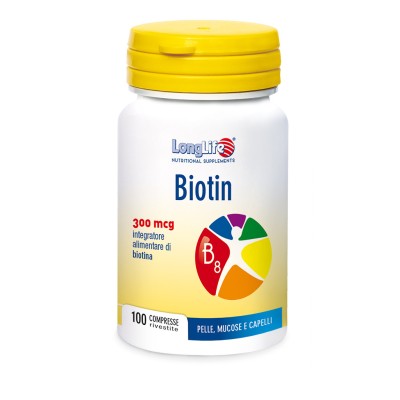 LongLife Biotin 300mcg 100 COMPRESSE