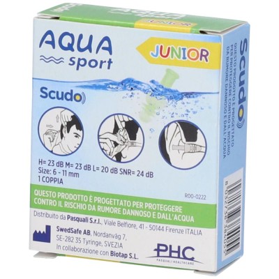 Scudo Aqua Sport Junior Tappi Auricolari 2 Pezzi