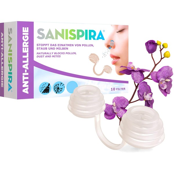 SANISPIRA ALLERGIA 10 Dispositivi Nasali TAGLIA S