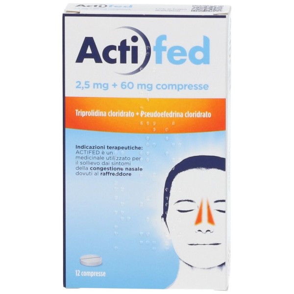 Actifed 2,5 mg + 60 mg 12 Compresse