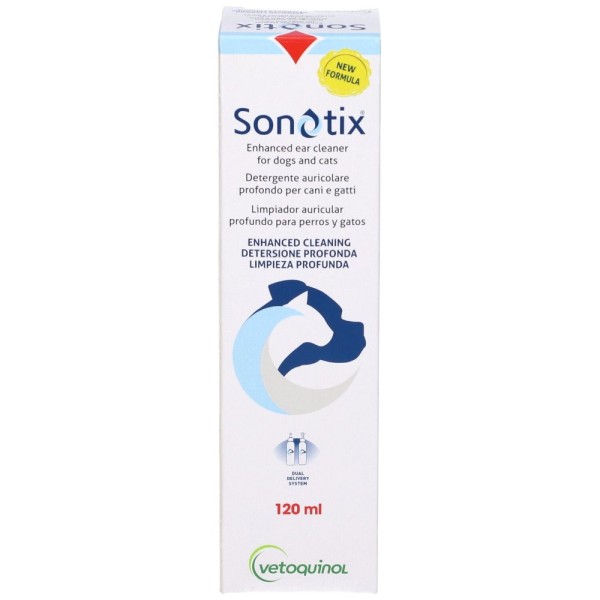 Sonotix Detergente Auricolare Profondo Cani e Gatti 120 ml
