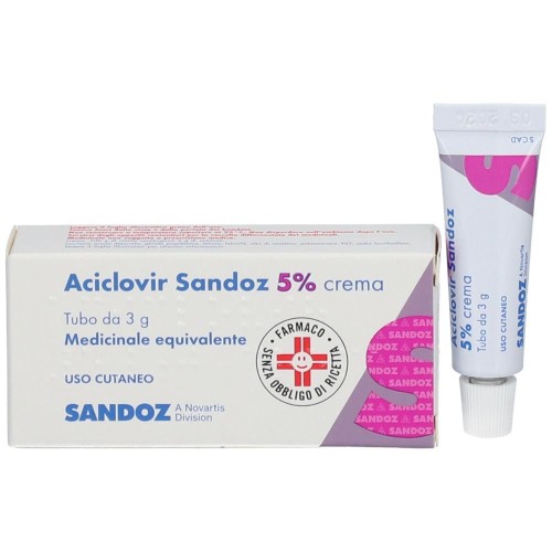 Aciclovir Sandoz 5% Crema 3g