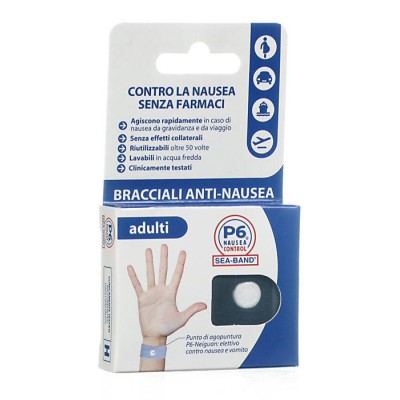 P6 NAUSEA CONTROL SEABAND 2 BRACCIALI per adulti