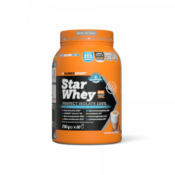 Named Sport Named Linea Benessere ed Energia Star Whey Proteine Gusto Mokaccino 750 g