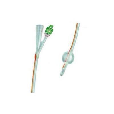 CATETERE FOLEY IN SILICONE TRASPARENTE A 2 VIE CON PALLONCINO 5-10ML DIAMETRO CH18 6,00MM LUNGHEZZA 40CM