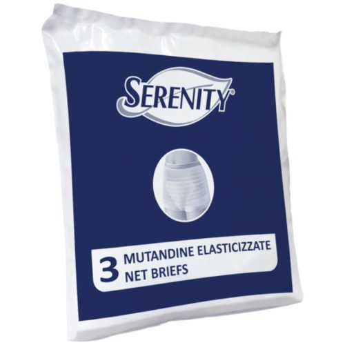 Serenity Mutande a rete Elasticizzate Taglia L 3 Pezzi