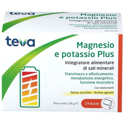 Magnesio e Potassio Plus Teva 24 Bustine