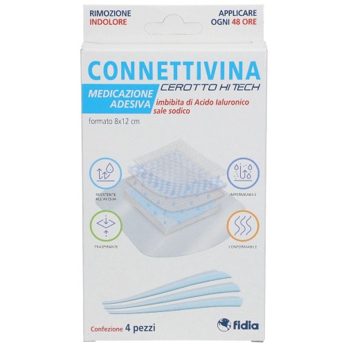 Connettivina Cerotto Hi Tech 8x12 cm 4 Pezzi