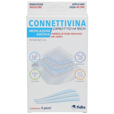 Connettivina Cerotto Hi Tech 8x12 cm 4 Pezzi