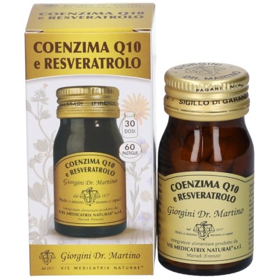 Dr. Giorgini Coenzima Q10 e Resveratrolo 60 Pastiglie