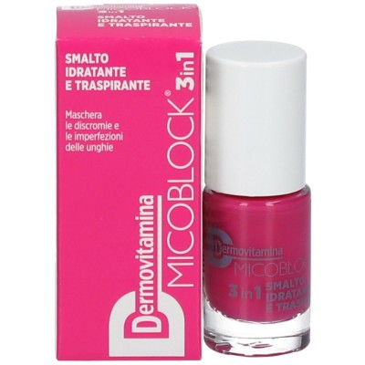 Dermovitamina Micoblock 3 in 1 Smalto Idratante e Respirante Fucsia