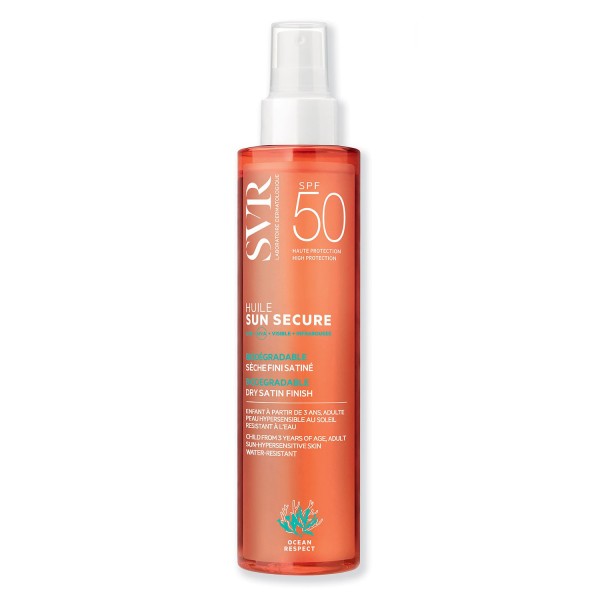 Sun Secure Huile SPF50 Olio Secco Viso Corpo Capelli Satinato 200ml