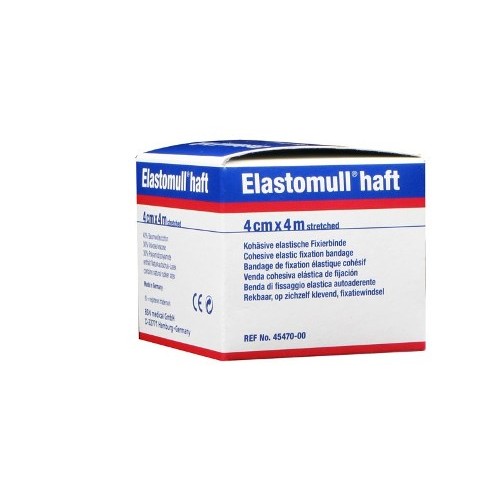 Leukoplast Elastomull Haft Benda di Fissaggio Elastica 4cm x 4m