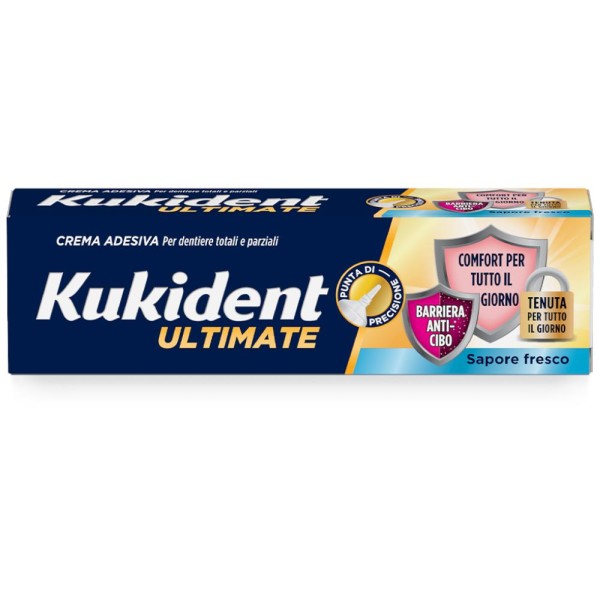 Kukident Ultimate Barriera Anti-Cibo Sapore Fresco 40g