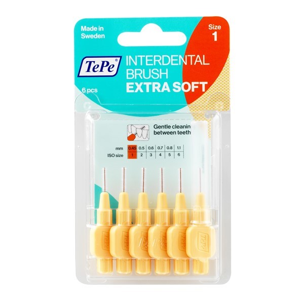 Scovolino TePe Extra Soft Arancione - misura ISO 1 0,45mm 6 Pezzi