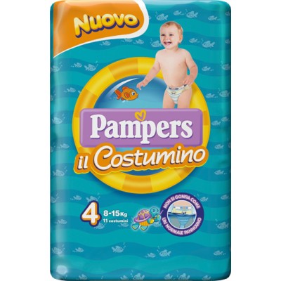 Pampers il Costumino 11 Pannolini Taglia 4 (8-15 kg).