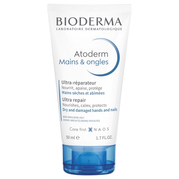 Atoderm Mains & Ongles Crema Ultra Riparatrice Mani Unghie 50ml