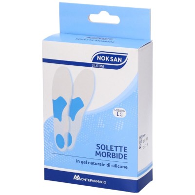 Nok San Solette Morbide In Gel Naturale Di Silicone Misura L 41-42 2 Pezzi