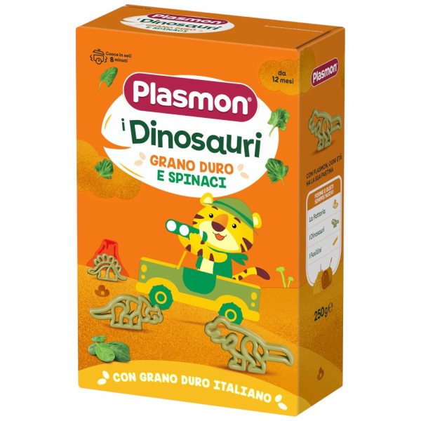 Plasmon Pastina Dinosauri di Grano Duro e Spinaci 250g