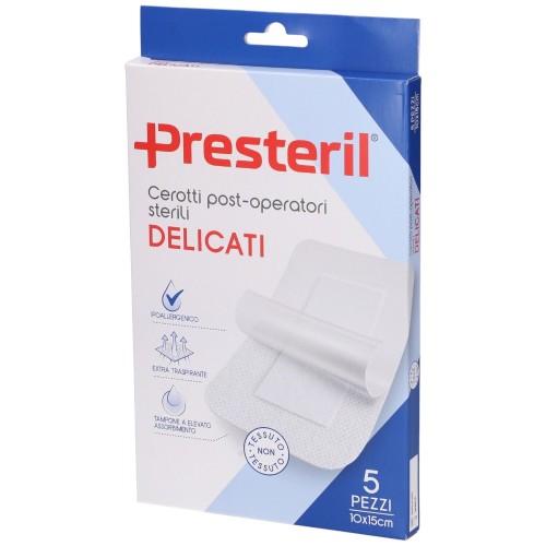 Medipresteril 5 Cerotti Post-Operatorie Sterili Delicati 10 x 15 cm