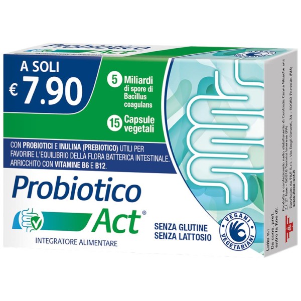 Probiotico Act 15 Capsule Vegetali