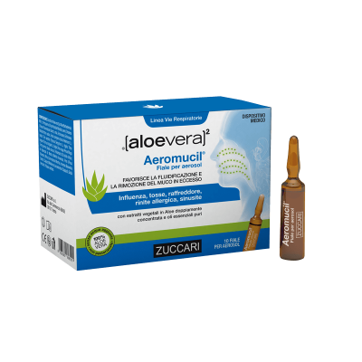 aloevera2 Aeromucil Fiale per Aerosol 10 fiale monouso da 5ml